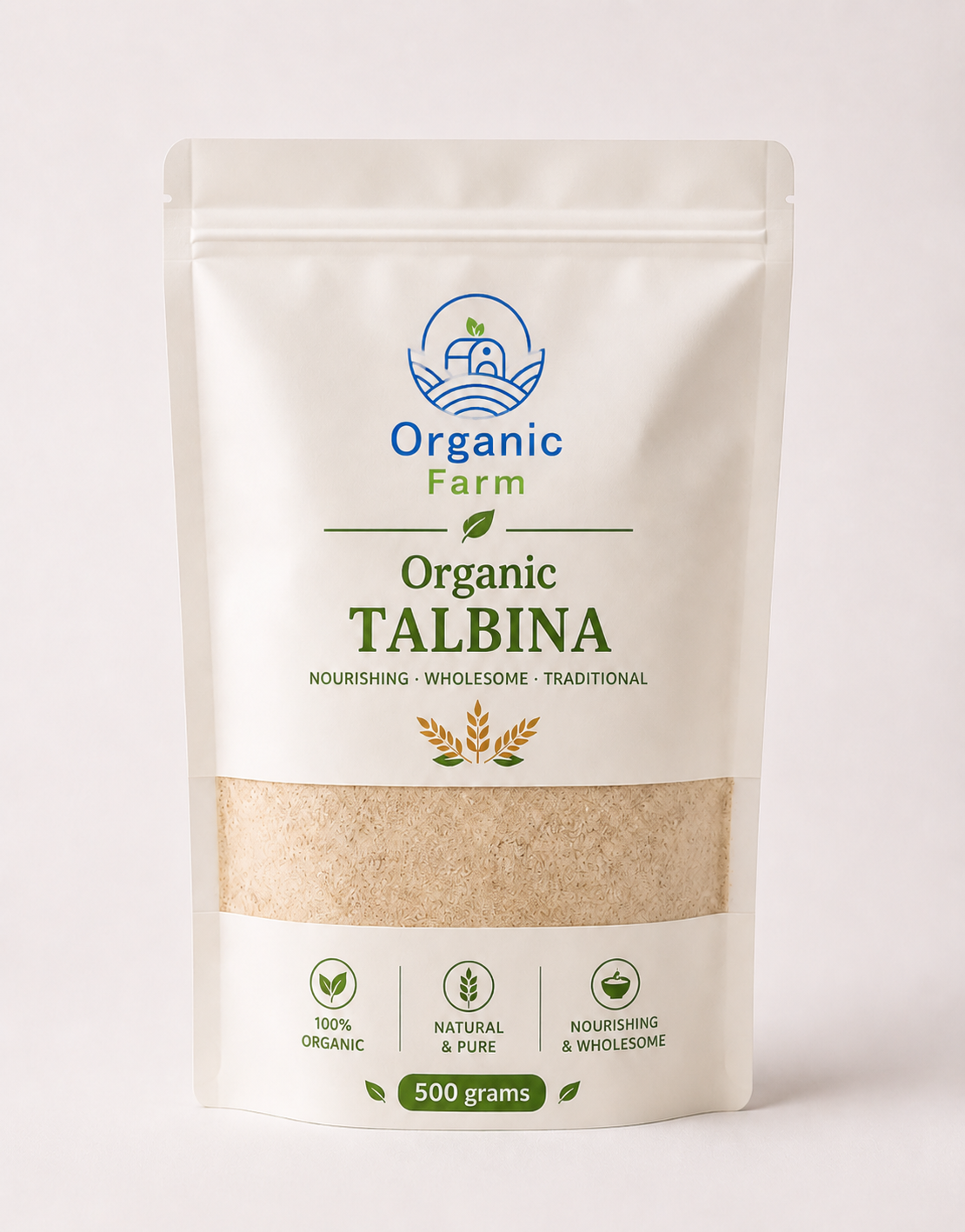 Organic talbina 500 grams تلبينة  من الشعير العضوي