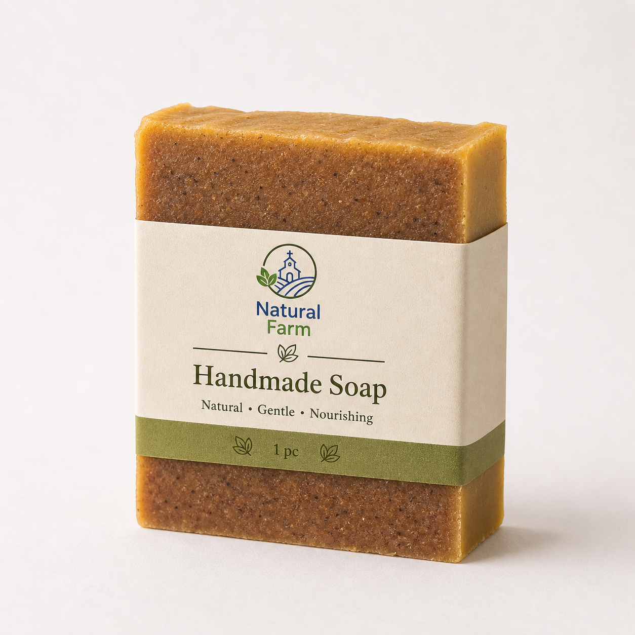 Natural soap bar with camel milk and beef tallow