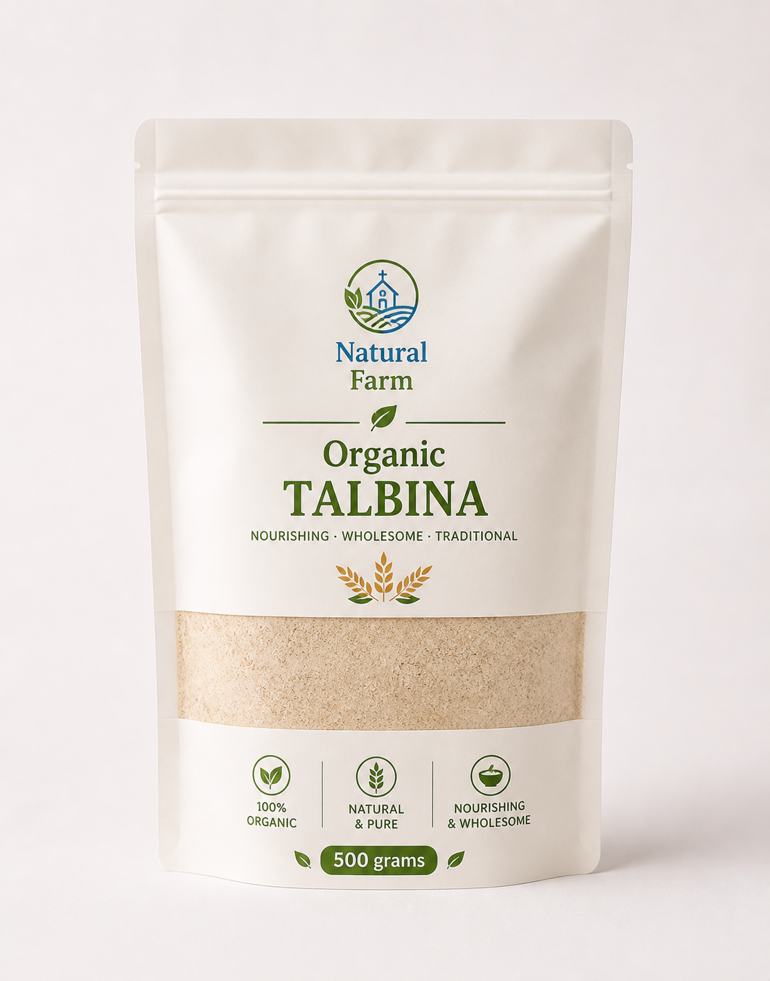 Organic talbina 500 grams تلبينة  من الشعير العضوي