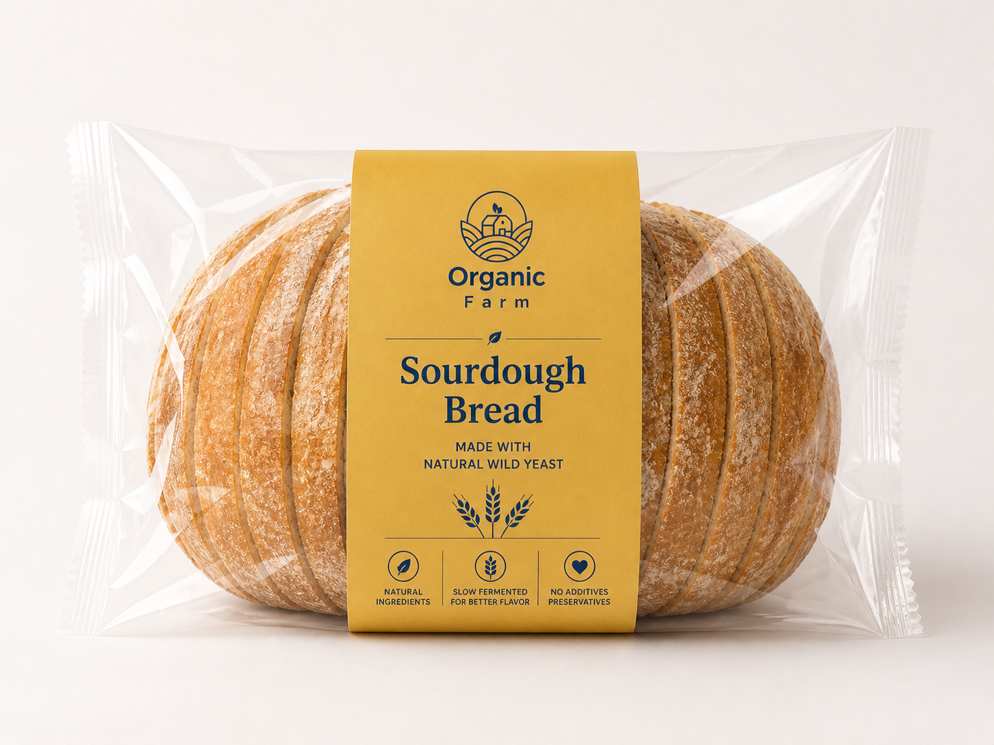 Sourdough Bread
Made with Natural Wild Yeast خبز الساوردو  بالتخمير البطيء
