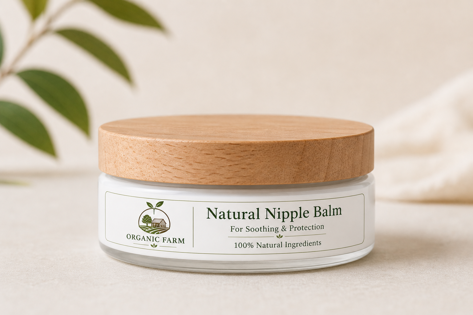 Natural nipple balm 100 grams مرطب ومهدئ لحلمات الصدر وقت الرضاعة