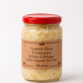 مخمر الملفوف الأبيض بالملح البحري العضوي 500 grams Fermented white cabbage with organic sea salt