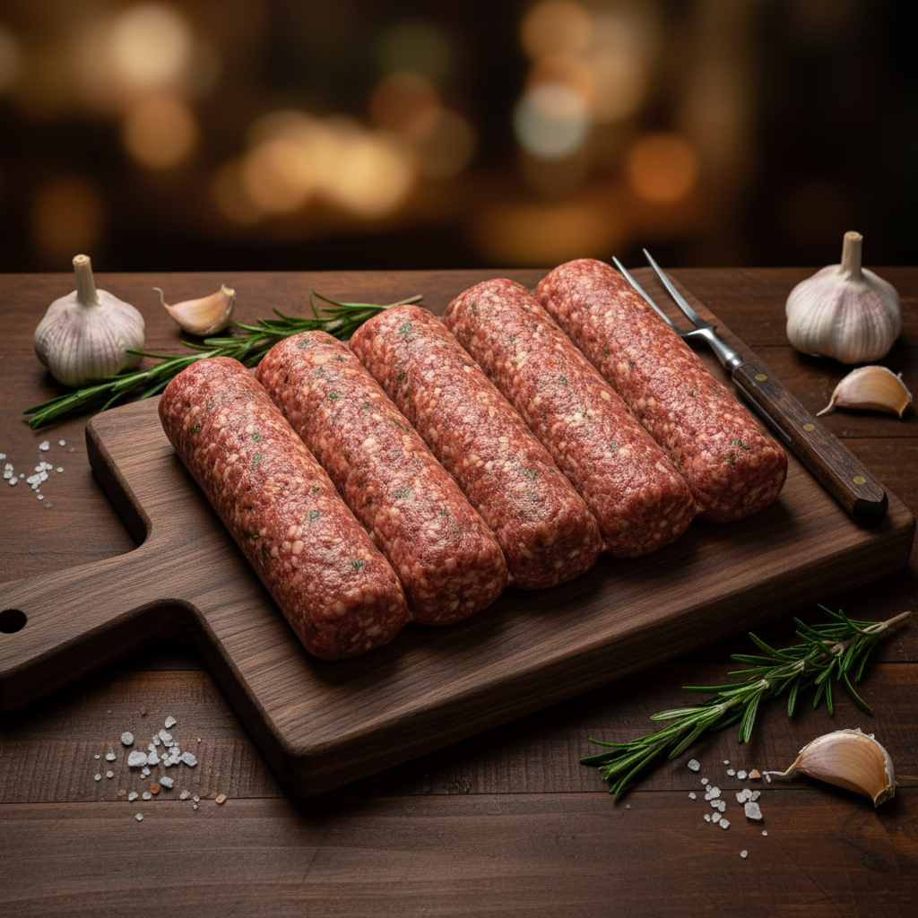 Kuwaiti grass fed beef Kebab with 100% Natural Animal Cheese كباب لحم عجل كويتي بجبن حيواني ١٠٠٪؜ 500 grams