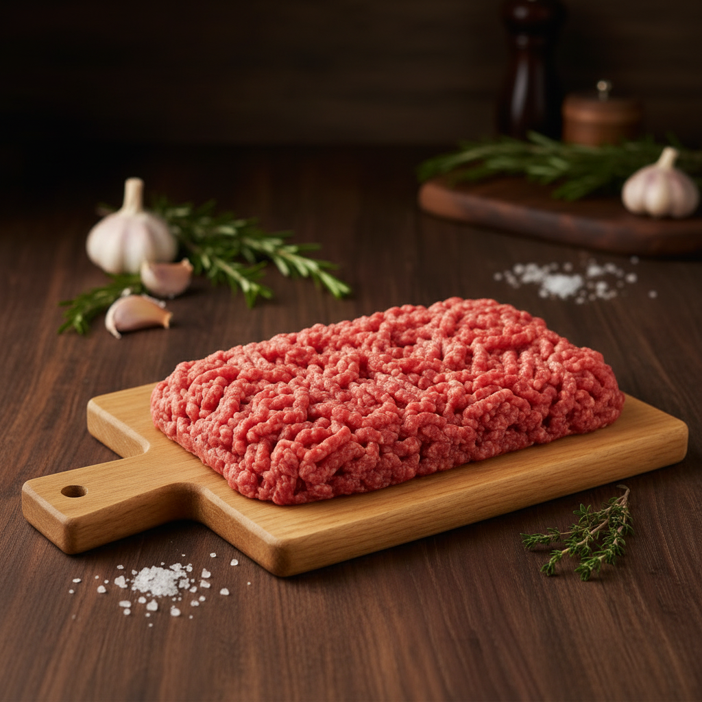 Fresh grass fed Minced Kuwaiti beef  500 grams لحم مفروم عجل كويتي طازج