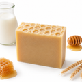 Natural soap bar with camel milk, Kuwaiti honey sidr and beef tallow صابون صلب من الشحم البقري وحليب الابل وعسل السدر الكويتي