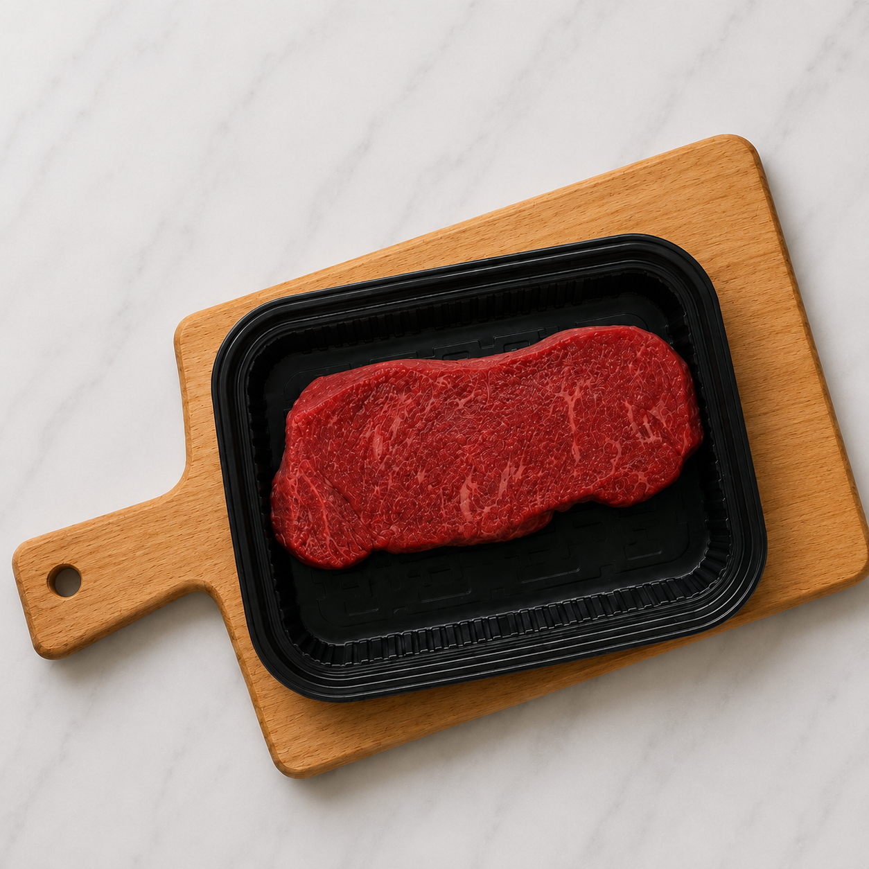 Premium Fresh Grass-Fed Sirloin Steak 200 grams ) متبل جاهز ) ستيك سيراليون طازج